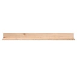 Berkfield Home Wall Shelves 2 pcs 110x11x9 cm Solid Wood Pine in Natural - Size: 110 x 11 x 9 cm - thumbnail 3