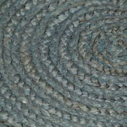 Berkfield Home Handmade Rug Jute Round 150 cm Olive Green - Size: 100 cm diameter - thumbnail 4