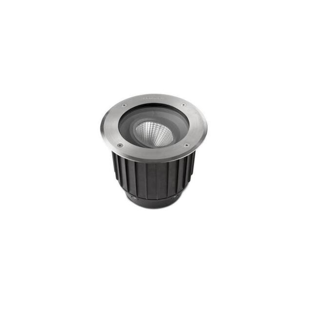 Netlighting Gea Cob LED Outdoor Recessed Floor Light Stainless Steel Aisi 316 IP67 in Grey - image 1