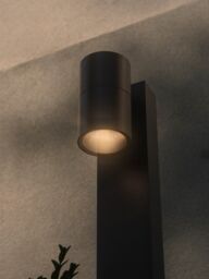 Nordlux Modern Outdoor Garden Post Black Aluminium GU10 Adjustable Head, IP44 - thumbnail 5