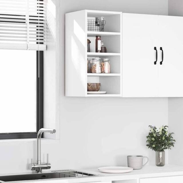 Berkfield Home Hanging Cabinet White 30x29.5x60 cm Engineered Wood - image 1