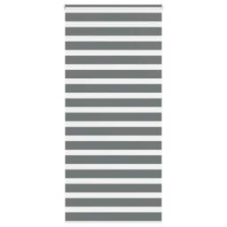 Berkfield Home Zebra Blind Dark Grey 115x230 cm Fabric Width 110.9 cm Polyester - thumbnail 2