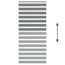 Berkfield Home Zebra Blind Dark Grey 115x230 cm Fabric Width 110.9 cm Polyester - thumbnail 5