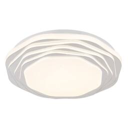 Netlighting Flordelis 38cm Semi Flush Ceiling Light White Matt LED 3000 6000K
