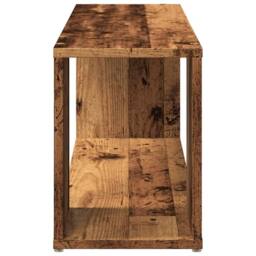 Berkfield Home TV Cabinet Old Wood 100x24x32 cm Engineered Wood in Brown - Size: 100 x 24 x 32 cm - thumbnail 5
