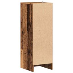 Berkfield Home Shoe Cabinet Old Wood 32x35x92 cm Engineered Wood in Brown - Size: 32 x 35 x 92 cm - thumbnail 6