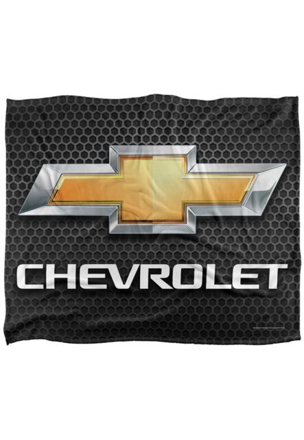 Chevrolet Chevy Chrome Bowtie Silky Touch Super Soft Throw Blanket 152 X 127 cm in White - image 1