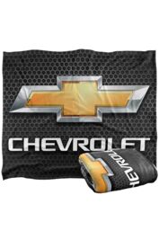 Chevrolet Chevy Chrome Bowtie Silky Touch Super Soft Throw Blanket 152 X 127 cm in White - thumbnail 2