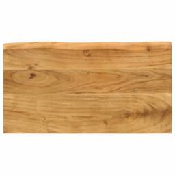 Berkfield Home Nesting Tables 3 pcs with Live Edge Solid Wood Acacia in Brown - thumbnail 6