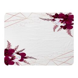 Benjamin Tate Design Geometrics & Flowers Blanket in Natural - Size: 120 cm x 150 cm - thumbnail 1
