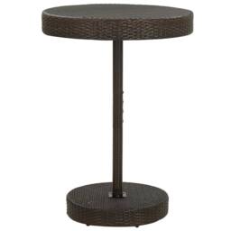 Berkfield Home Decorative 5 Piece Garden Bar Set Poly Rattan Brown - thumbnail 1