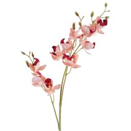 Leaf Pack of 6 x 80cm Pink Artificial Mini Orchid Stem - Size: 6 x 80 cm - thumbnail 6