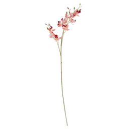 Leaf Pack of 6 x 80cm Pink Artificial Mini Orchid Stem - Size: 6 x 80 cm - thumbnail 5
