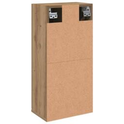 Berkfield Home Wall-mounted Bathroom Cabinet Artisan Oak 32x20x67 cm in Brown - Size: 32 x 20 x 67 cm - thumbnail 6