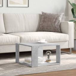 Berkfield Home Coffee Table Concrete Grey 51.5x51.5x30 cm Engineered Wood - thumbnail 3
