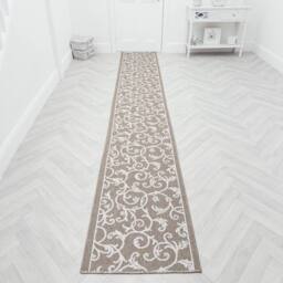 runrug Carpet Runner Rug - Indoor/Outdoor, Reversible, 2mm - 'Ivy' in Beige - Size: 60 cm x 420 cm - thumbnail 5