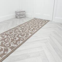 runrug Carpet Runner Rug - Indoor/Outdoor, Reversible, 2mm - 'Ivy' in Beige - Size: 60 cm x 420 cm - thumbnail 4