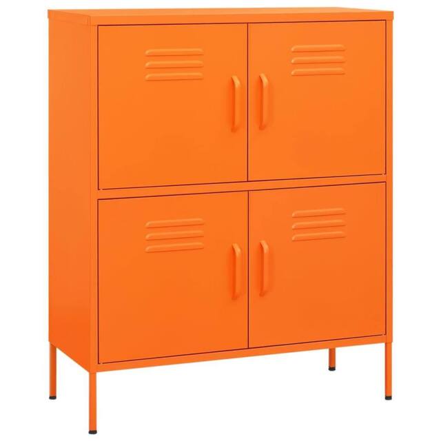 Berkfield Home Storage Cabinet Orange 80x35x101.5 cm Steel - image 1