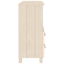 Berkfield Home Sideboard HAMAR Honey Brown 85x35x80 cm Solid Wood Pine - Size: 85 x 35 x 80 cm - thumbnail 6