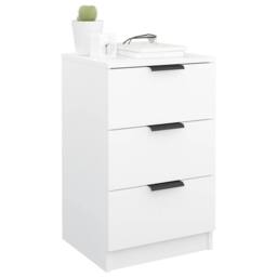 Berkfield Home Modern Bedside Cabinets 2 pcs White 40x36x65 cm - Size: 40 x 36 x 65 cm - thumbnail 5