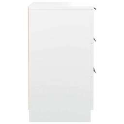 Berkfield Home Modern Bedside Cabinets 2 pcs White 40x36x65 cm - Size: 40 x 36 x 65 cm - thumbnail 8