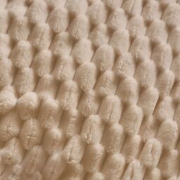 OHS Waffle Fleece Thermal Duvet Cover Soft Bedding Set in Cream - Size: King - thumbnail 4