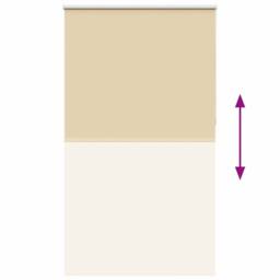 Berkfield Home Roller Blind Blackout Beige 120x210 cm Fabric Width 116.6 cm Polyester - thumbnail 5