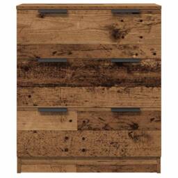 Berkfield Home Sideboards 3 pcs Old Wood 60x30x70 cm Engineered Wood in Brown - Size: 60 x 30 x 70 cm - thumbnail 7