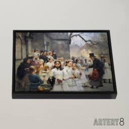 "Artery8 Carl Frithjof Smith After First Communion Framed Canvas Wall Art Print - Size: W12"" x H16""" - thumbnail 2