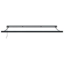 Berkfield Home Manual Retractable Awning with LED Orange & Brown 350x250 cm - thumbnail 7