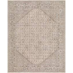 Livabliss Arda Vintage Taupe Brown Grey Green Traditional Boho Fringe Living Rug - Size: 200 cm x 290 cm - thumbnail 2