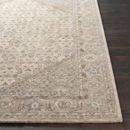 Livabliss Arda Vintage Taupe Brown Grey Green Traditional Boho Fringe Living Rug - Size: 200 cm x 290 cm - thumbnail 5