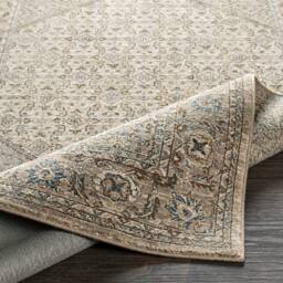 Livabliss Arda Vintage Taupe Brown Grey Green Traditional Boho Fringe Living Rug - Size: 200 cm x 290 cm - thumbnail 4