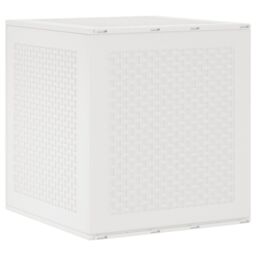 Berkfield Home Garden Storage Box White 55x53x57 cm PP - Size: 55 x 53 x 57 cm - thumbnail 2