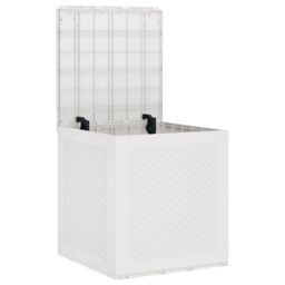 Berkfield Home Garden Storage Box White 55x53x57 cm PP - Size: 55 x 53 x 57 cm - thumbnail 5