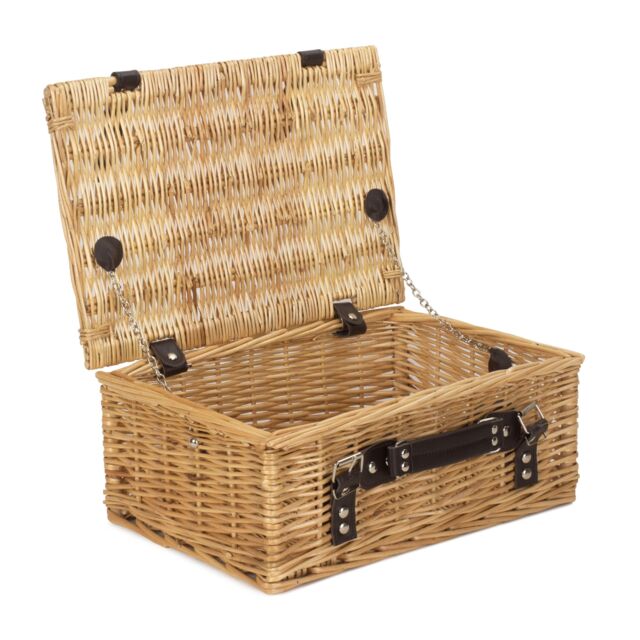 Red Hamper Wicker 36cm Picnic Basket in Brown - image 1
