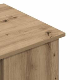 Berkfield Home Desk Artisan Oak 100x55x75 cm Engineered Wood in Brown - Size: 100 x 55 x 75 cm - thumbnail 8