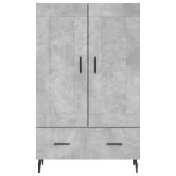 Berkfield Home Highboard Concrete Grey 69.5x31x115 cm Engineered Wood - thumbnail 5