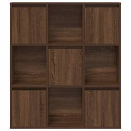 Berkfield Home Bookcase Brown Oak 89x24x101.5 cm Engineered Wood - thumbnail 4