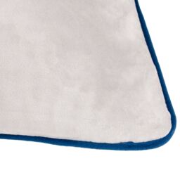 Furn Meridian Velvet Piped Cushion in Silver - Size: 45 cm x 45 cm - thumbnail 4