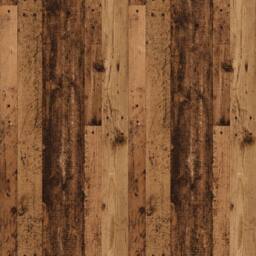 Berkfield Home Bed Cabinet with Metal Legs Old Wood 40x35x69 cm in Brown - Size: 40 x 35 x 69 cm - thumbnail 9