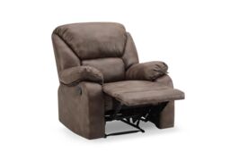 Home Detail Enoch Manual Recliner Armchair in Dark Brown - thumbnail 4