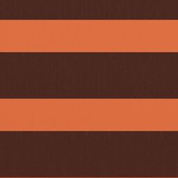 Berkfield Home Balcony Screen Orange & Brown 90x300 cm Oxford Fabric - thumbnail 2