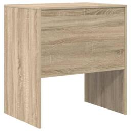 Berkfield Home Computer Desk Sonoma oak Engineered wood 70 x 50 x 76 cm in Light Brown - thumbnail 7