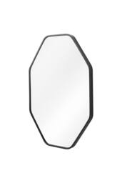 Living and Home Aluminium Alloy Framed HD Float Glass Bathroom Mirror in Black - thumbnail 3