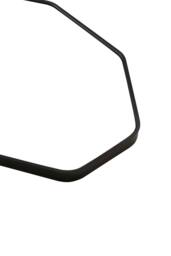 Living and Home Aluminium Alloy Framed HD Float Glass Bathroom Mirror in Black - thumbnail 6