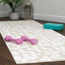 D-C-Fix Anti Slip Comfort Mat Ellada for Bathrooms, Caravans & Gym in Beige - Size: 650mm x 2000mm - thumbnail 4