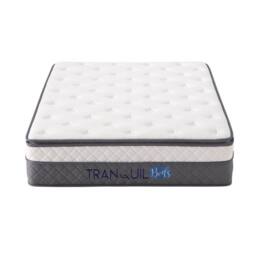 FWStyle Muse Thick Pillow Top Pocket Sprung UK Double Mattress 35cm in White - Size: Single - thumbnail 2