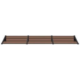 Berkfield Home Door Canopy Black 297.5x90 cm Polycarbonate - thumbnail 3