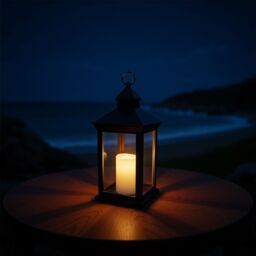 Bright Zeal 2Pcs 14' Decorative Candle Lanterns Christmas Decorations in Black - thumbnail 6